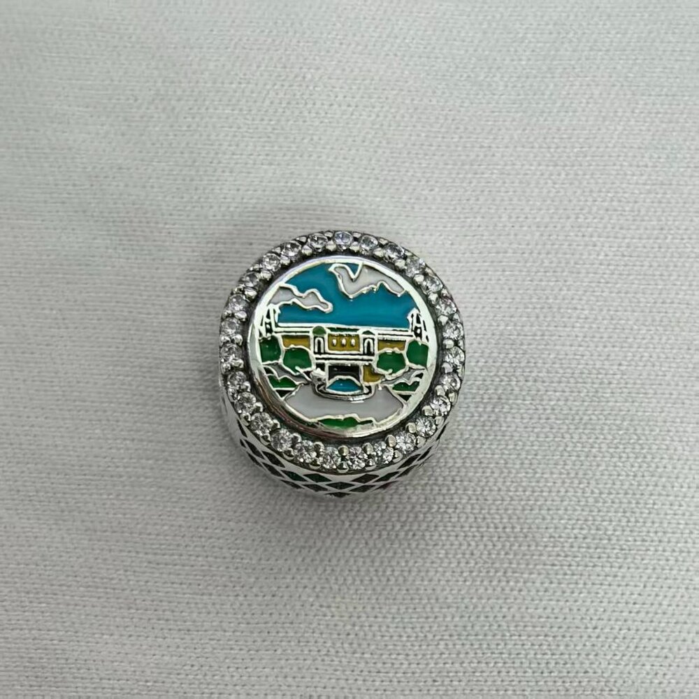 Pandora The Hotel Hershey Hershey, Pennsylvania Charm, S925 Silver Jewelry